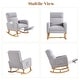 preview thumbnail 34 of 105, HOMYKA Rocking Chair for Nursery with Footrest