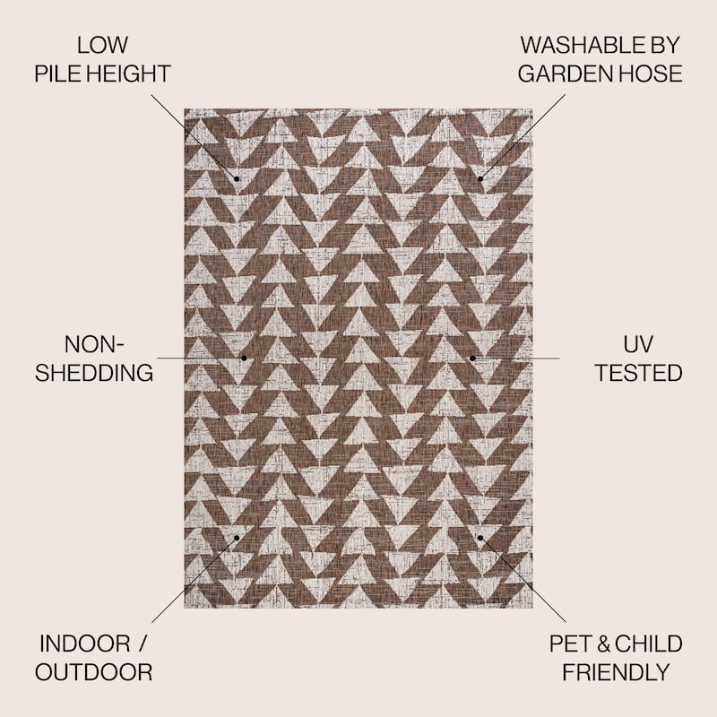 JONATHAN Y Marokko Modern Tribal Geometric Indoor/Outdoor Area Rug
