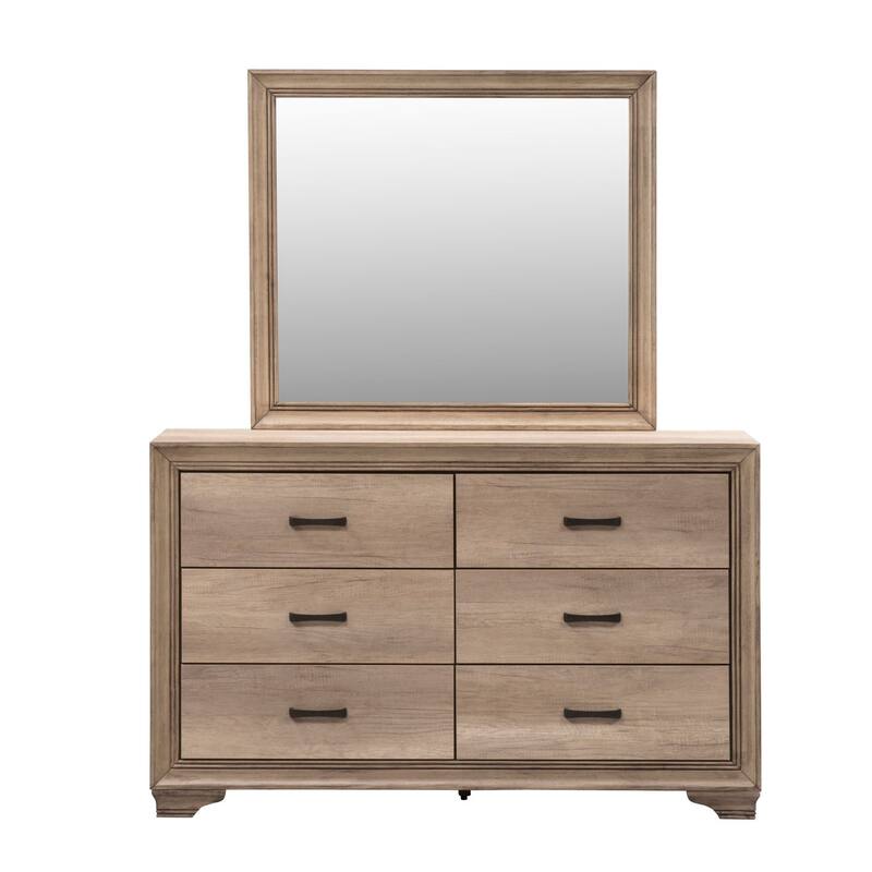 Sun Valley Sandstone Mirror - Beige/Brown