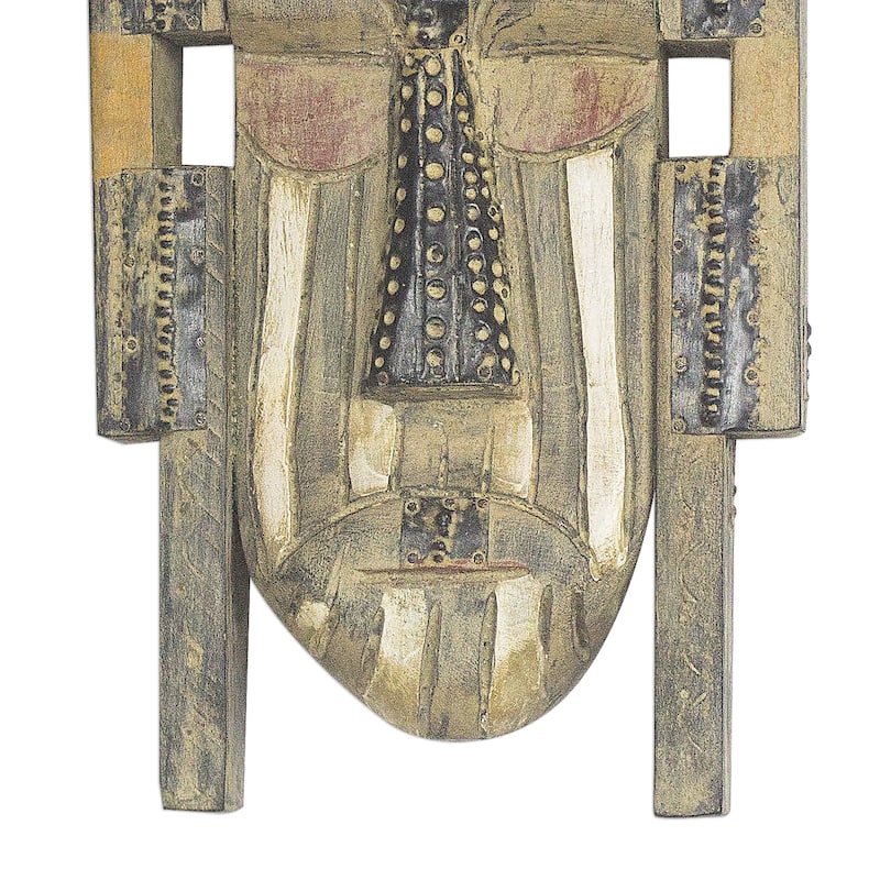 Novica Handmade Mawulolo African Wood Mask