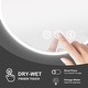 preview thumbnail 4 of 9, Round Frameless Wall Mount Anti Fog LED Light Bathroom Vanity Mirror