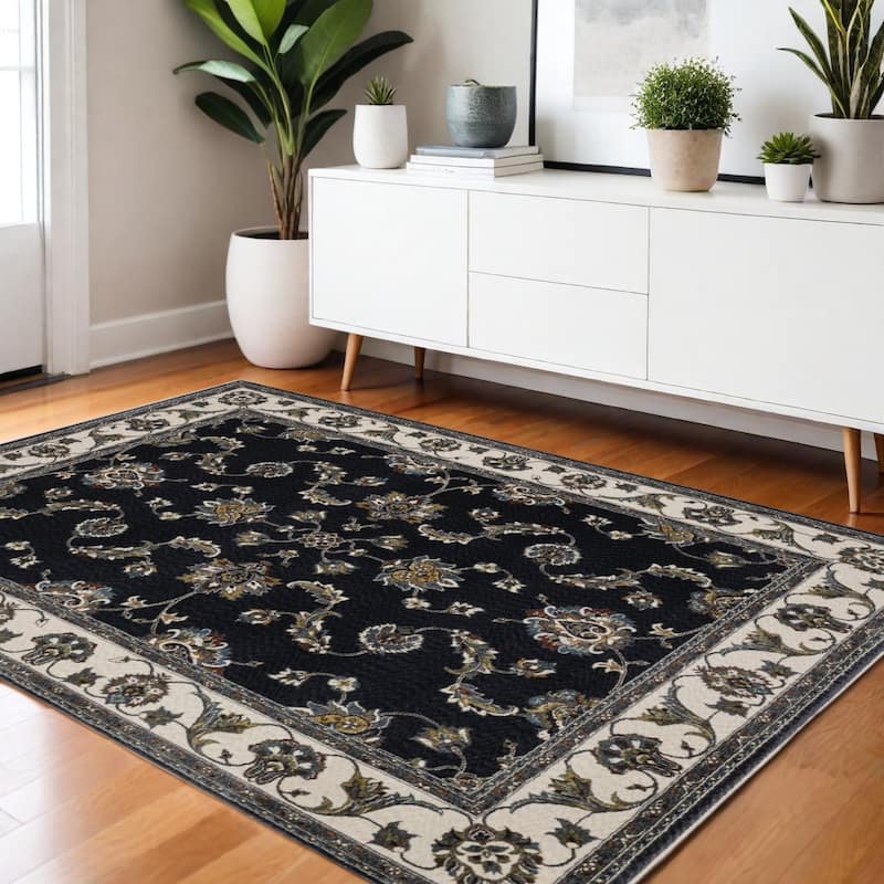 HomeRootsOriental Traditional Rectangle Area Rug - 66.14' X '45.67' X '0.47
