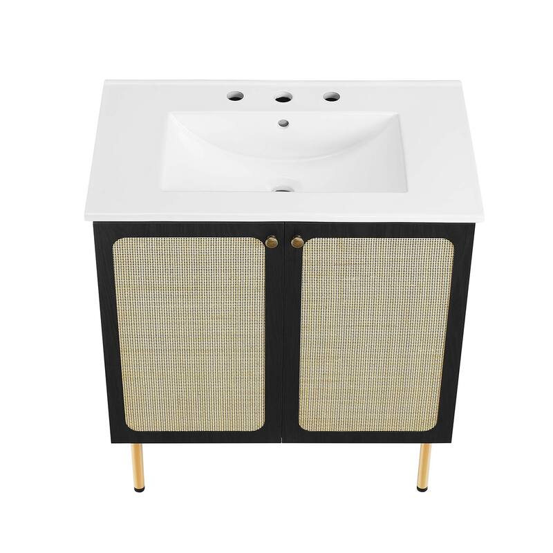 Chaucer 18"/24"/30"/36"/48"Single Basin/48" White Basin Bathroom Vanity