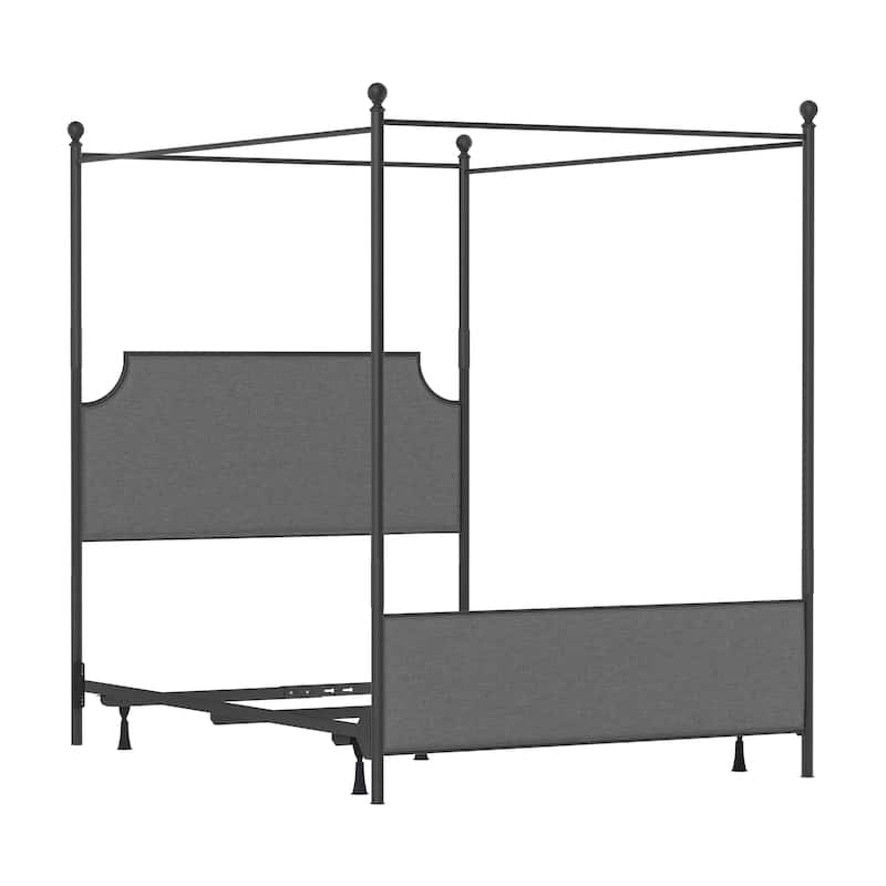McArthur Metal and Upholstered Canopy Bed