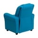 preview thumbnail 111 of 189, Contemporary Kids Recliner with Cup Holder and Headrest - 24"W x 21.5" - 36.5"D x 27"H