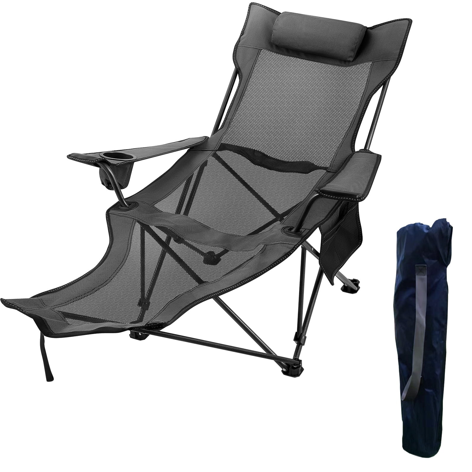 Plastic reclining garden top chairs with footrest
