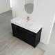 preview thumbnail 6 of 76, Plywood Freestanding Bathroom Vanity in Black Chestnut with Integrated Resin Sink