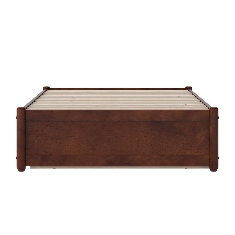 Barcelona Panel Platform Bed with Twin XL Trundle