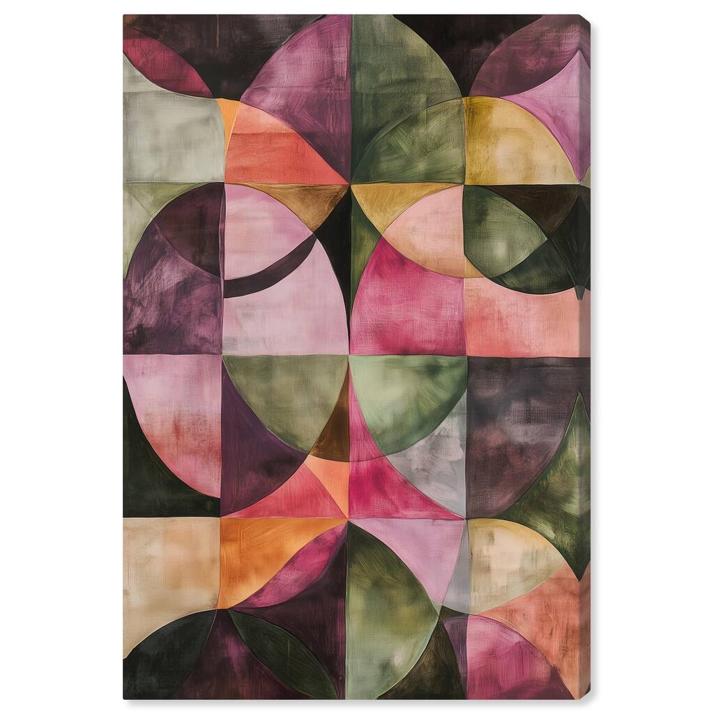 Tessellated Arcs Canvas by Art Remedy, Gallery Wrapped
