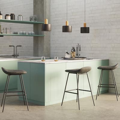 WYNDENHALL Kempton Contemporary Bar Stool (Set of 2) - 18.5" D x 18.5" W x 31.5"H