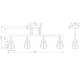 preview thumbnail 3 of 1, Zefina Matte Black 4-light Track Light