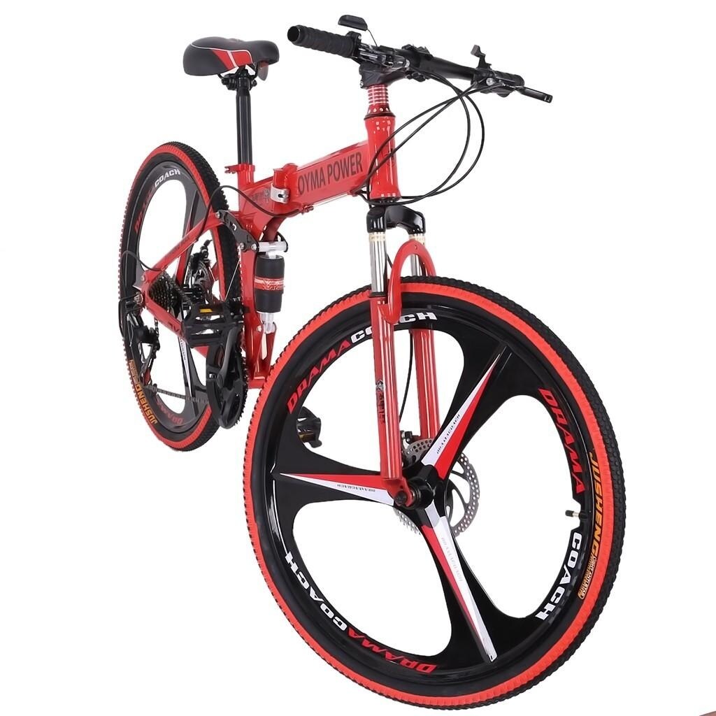 Folding mountain bike 26in 21 speed bicycle full suspension mtb bikes online