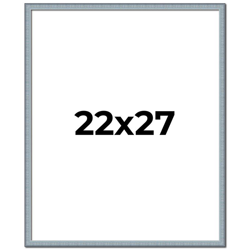 22x27 Frame Rustic Sky Blue Solid Wood Picture Frame | 0.75 Inch