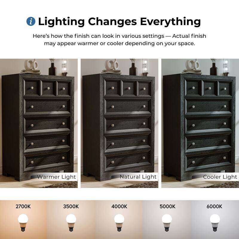 Furniture of America Durem Modern Classic Wood 3-Piece Chest and 2 Oversized Nightstand Bedroom Set