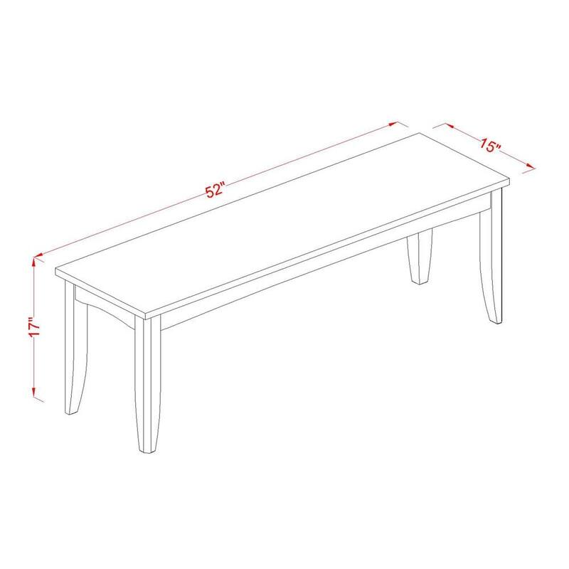 East West Furniture Dining Table Set Contains a Square Table with Butterfly Leaf and 4 Dining Chairs with a Bench, Cappuccino
