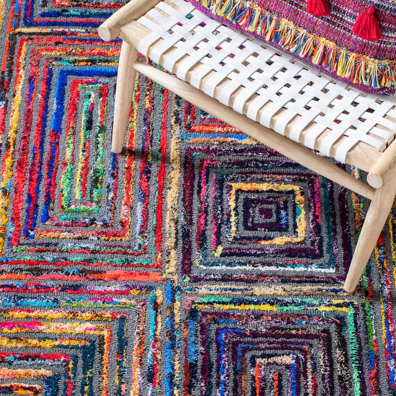 SAFAVIEH Handmade Nantucket Marieka Contemporary Cotton Rug