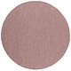 preview thumbnail 76 of 138, SAFAVIEH Courtyard Judi Indoor/ Outdoor Patio Backyard Rug 5'3" Round - Rust/Light Grey