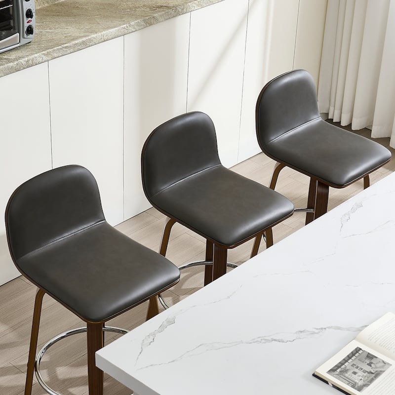Upholstered Wood Swivel Bar Stools/ Counter Stool