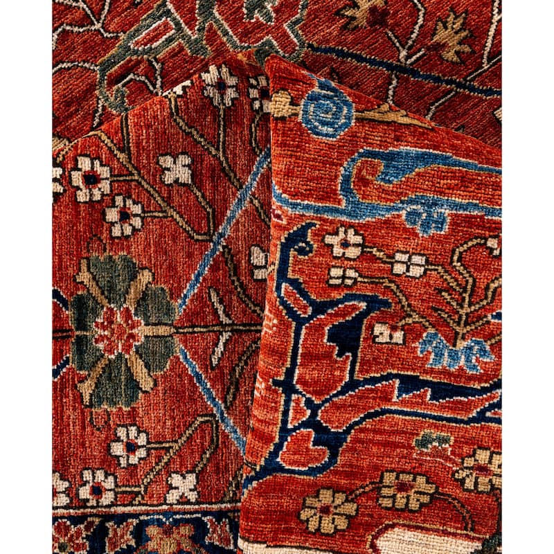 Serapi One-of-a-Kind Hand-Knotted Area Rug - Red - 8' 11" x 11' 9"