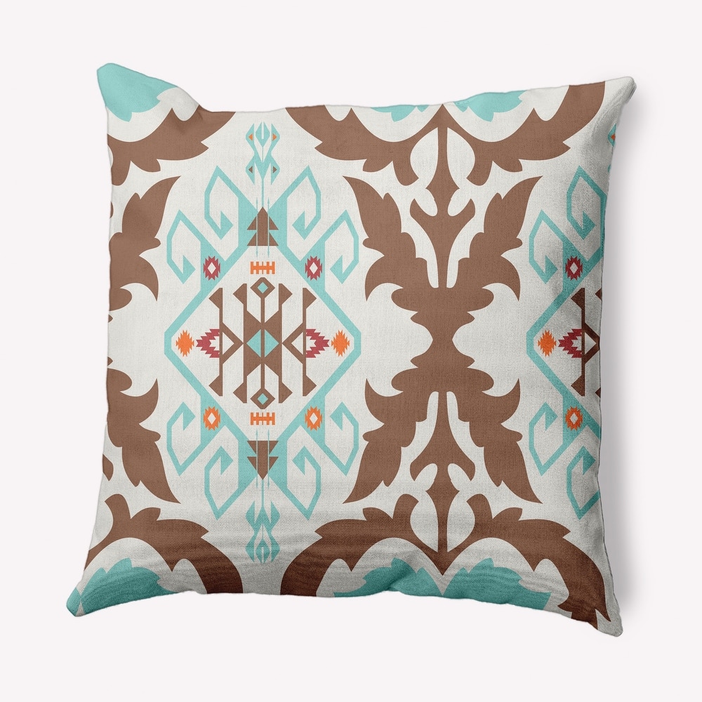 Bombay Medallion Indoor/Outdoor Throw Pillow