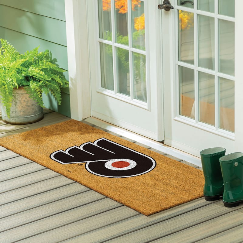 Philadelphia Flyers Full Color Indoor/Outdoor Coir Mat - 60" x 24"