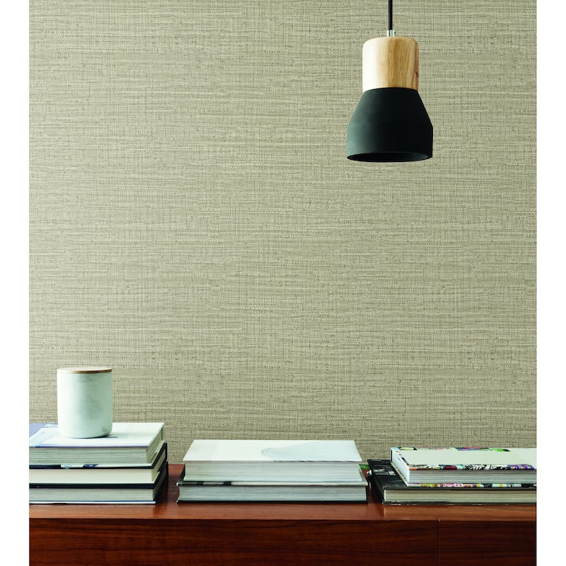 Taft Scotland Tweed 20.9 In W X 33 Ft L Wallpaper - Beige