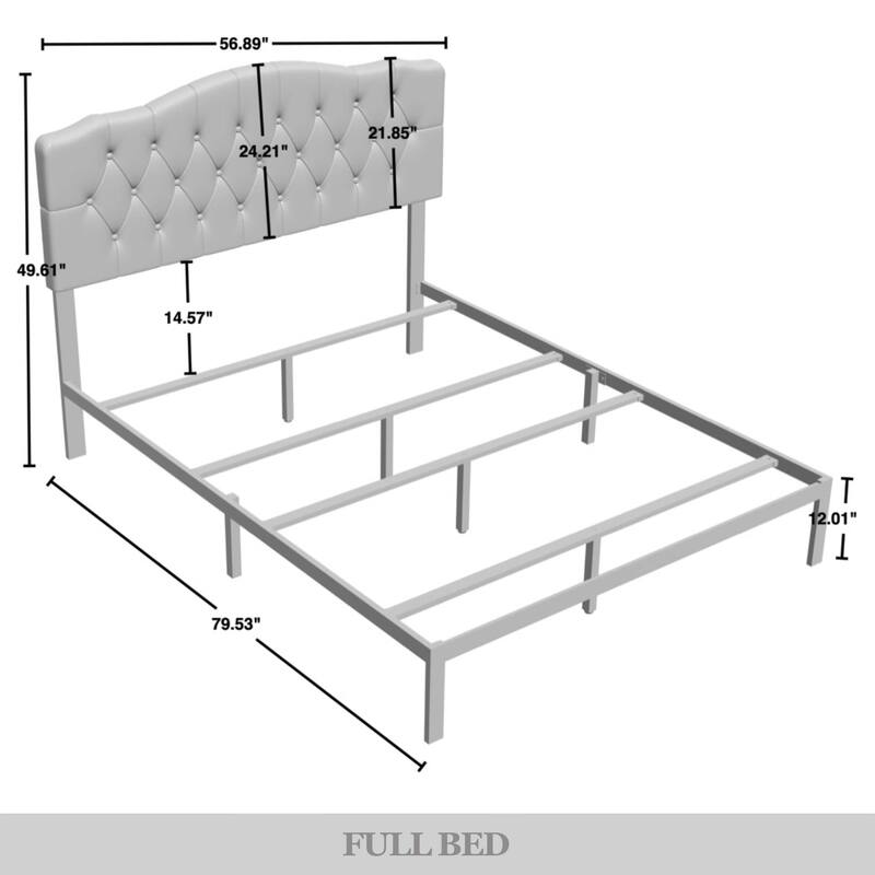 CraftPorch 2 Piece Bedroom Bench Set Transitional Button Tufted Bed