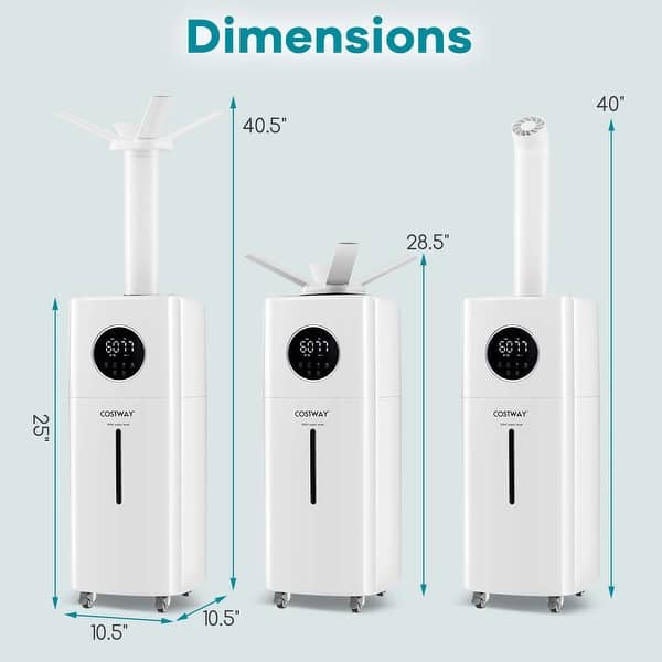 Costway 2200 sq.ft Whole House Humidifier 5.5Gal Top Fill Cool Mist - See Details