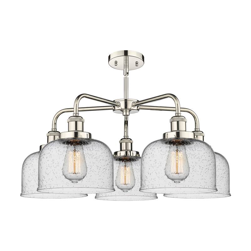 Innovations Lighting Bell - 5 Light 26" Stem Hung Chandelier