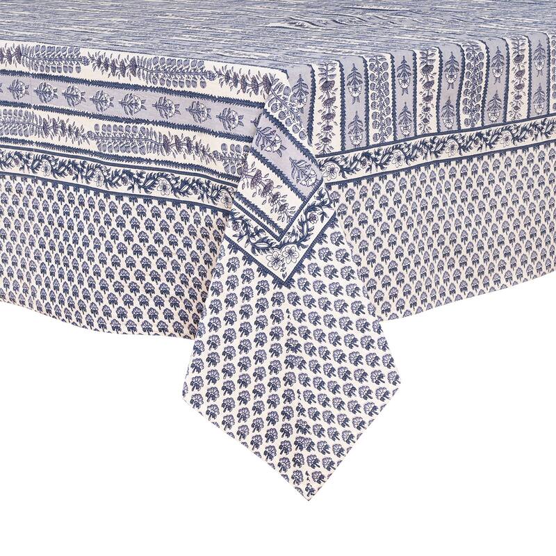 Couleur Nature Provence Avignon Tablecloth - Blue/Marine - 59" x 86" - 59" x 86"