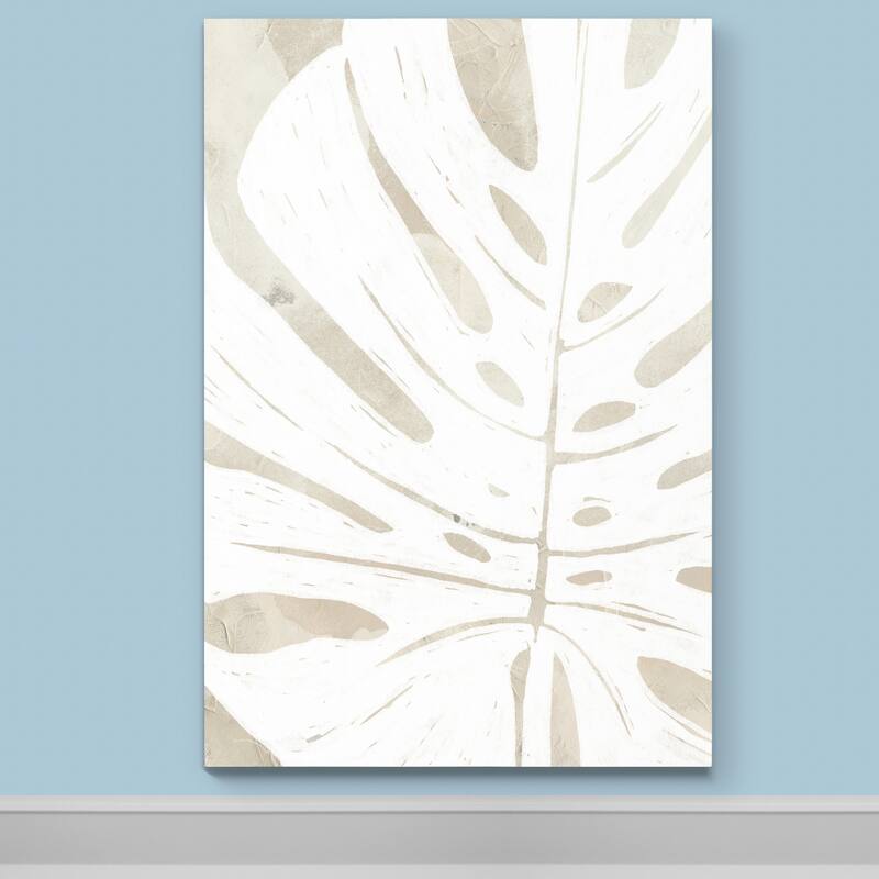 Linen Tropical Silhouette I -Premium Gallery Wrapped Canvas