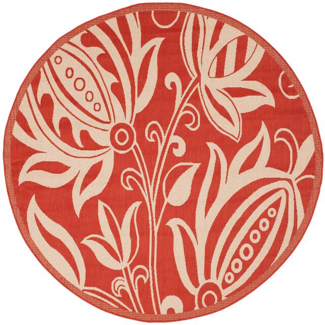 SAFAVIEH Courtyard Leatrice Indoor/ Outdoor Patio Backyard Rug