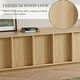 preview thumbnail 8 of 25, 78.74" Modern TV Stands with Brown Wood Grain,Mid Century Media Console With 4 Cabinets