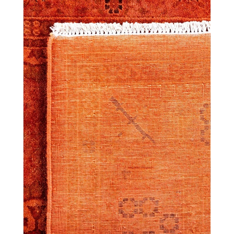 Contemporary Overdyed Wool Hand Knotted Area Rug - 3' 2" x 4' 10"
