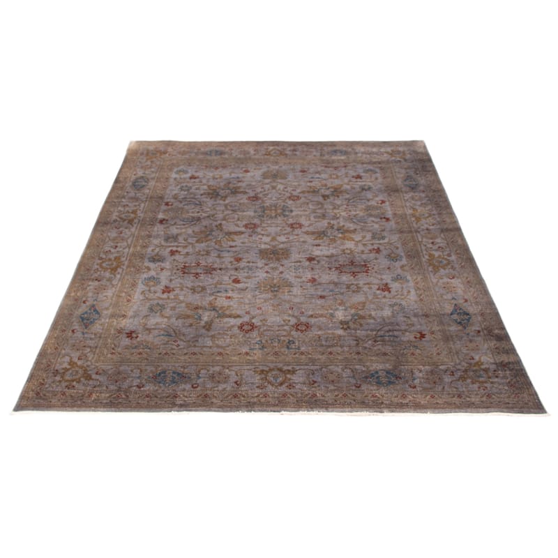 ECARPETGALLERY Hand-knotted Vibrance Grey Wool Rug - 7'9 x 9'9