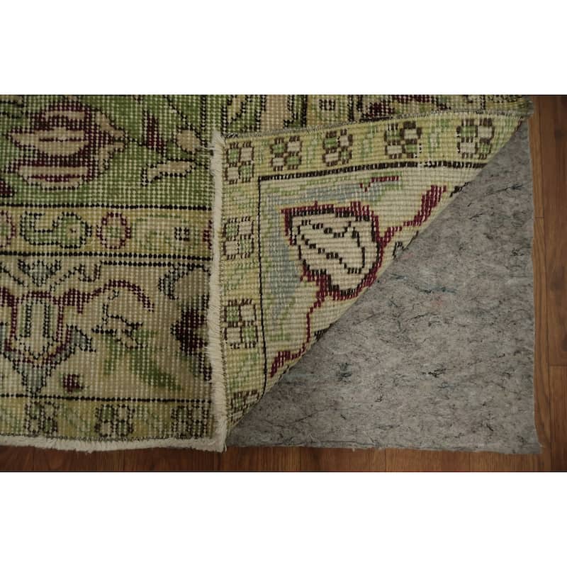 Hand Knotted Oriental 100% Wool Carpet Transitional Floral Brown Anatolian Area Rug - 9' 2'' X 5' 10''