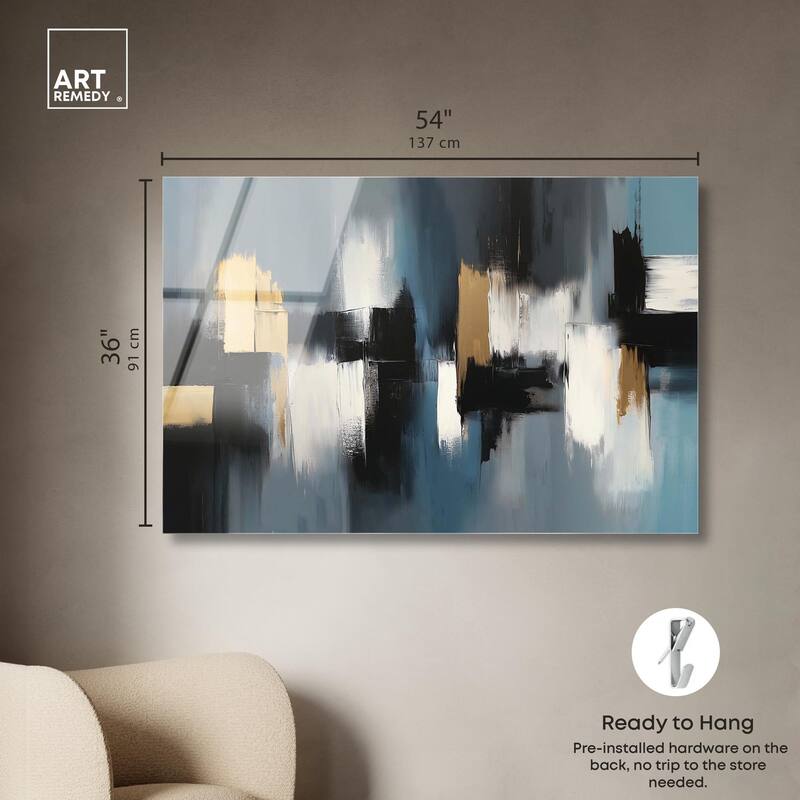 Within Blues Acrylic by Art Remedy, Ready to Hang