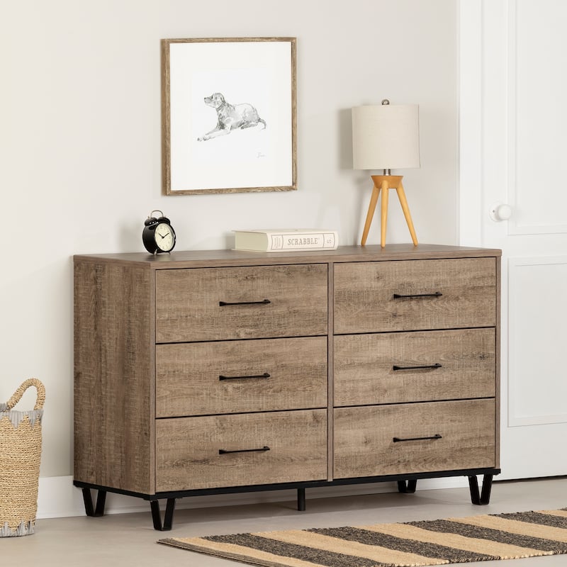 South Shore Arlen Dresser - Weathered Oak