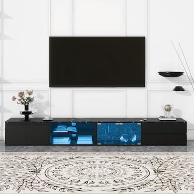Modern APP-Controlled LED TV Stand for TVs up to 105''