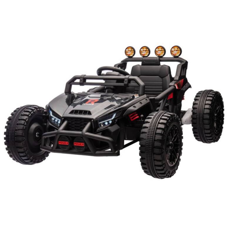 24v Kids Ride on UTV Electric Off-Road Car Toy with Remote Control for Kids Best Gifts - Black