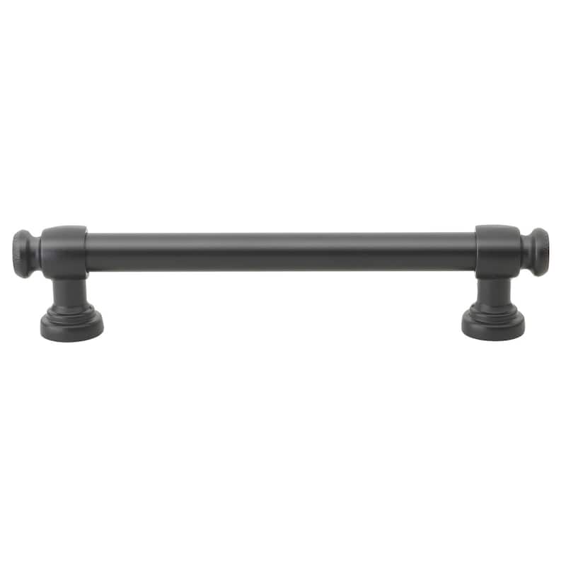 GlideRite 5-Pack 5 in. Center Matte Black Classic Euro Cabinet Pulls - Matte Black