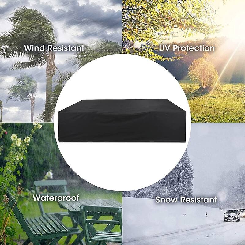 Waterproof Patio Furniture Covers Outdoor Table Sofa Set Covers Windproof