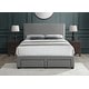preview thumbnail 4 of 20, Lucas Contemporary Upholstered Queen Storage Bed