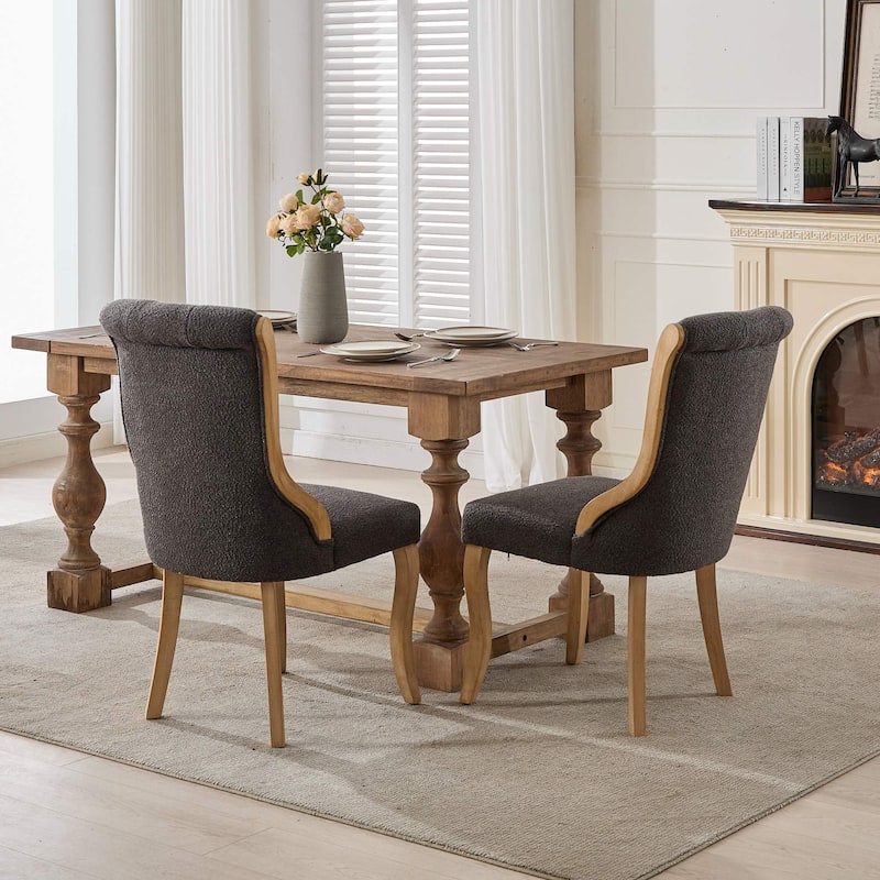 Modern Velvet Dining Chairs, Upholstered Dining Accent Chair, Set of 2