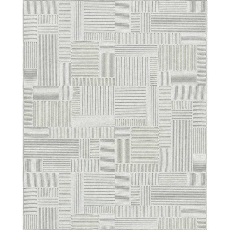 Well Woven Apollo Elemental Granite Geometric Low Pile Area Rug