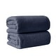 preview thumbnail 63 of 181, Linery & Co. Luxury Cotton Textured Bath Towel Bath Sheet (Pack of 2) - Stone Blue