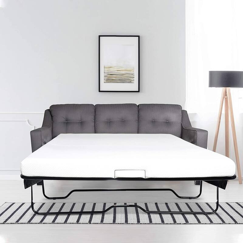 Milliard 4.5 Inch Memory Foam Replacement Mattress with Cover for Twin Size Sleeper Sofa/Couch Beds (Sofa Not Included) - Twin
