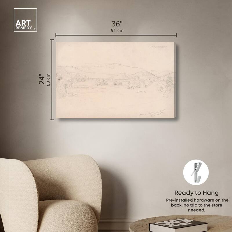 Study for View Mt. Washington Canvas by Art Remedy, Gallery Wrapped