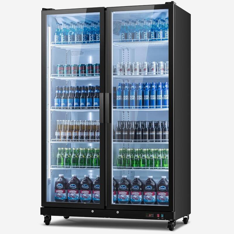 Yeego 37.79 cu.ft Commercial Beverage Display Cooler Refrigerator - 37.79 cu.ft