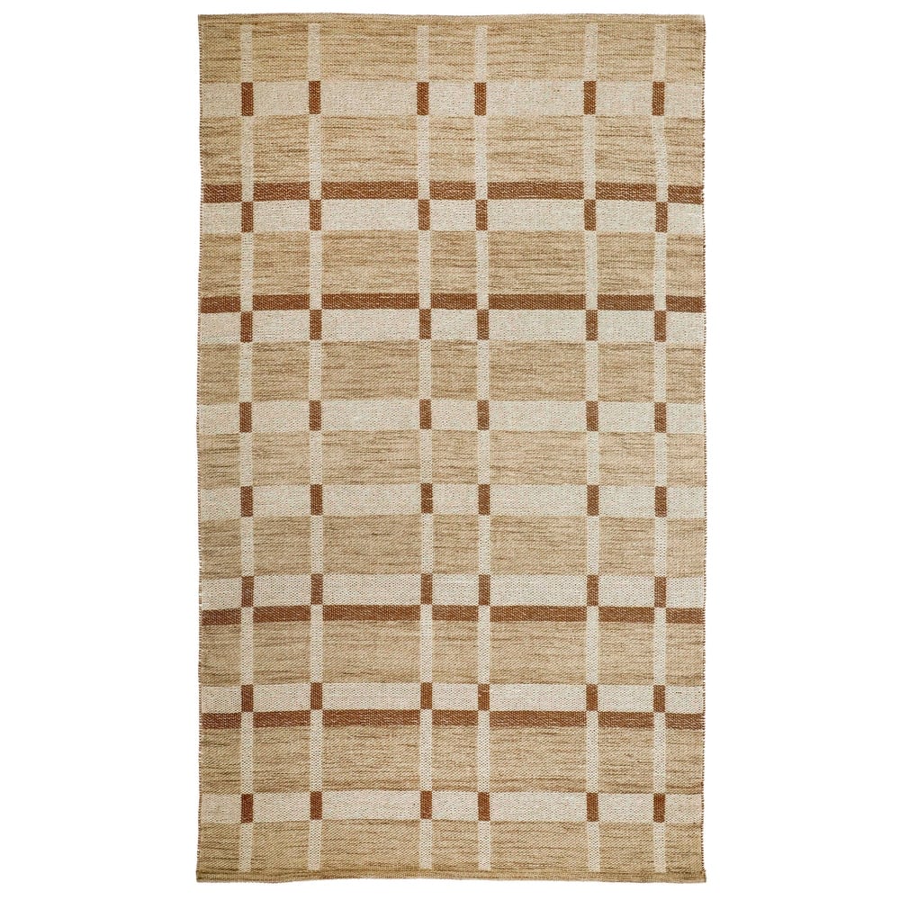 Terra by Obeetee Aurora Block Beige Rug